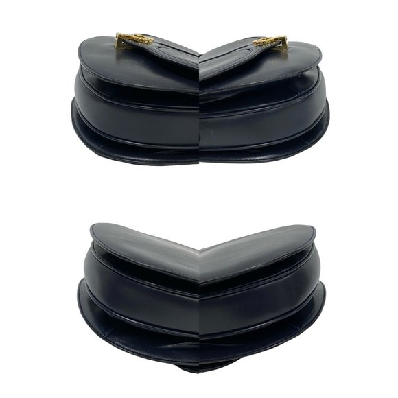 GUCCI Old Gucci GG Logo Hardware Leather Shoulder Bag/Semi-Shoulder Bag/Handb... - Picture 6 of 9